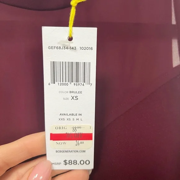 BCBGeneration Dress, burgundy - Picture 4 of 4